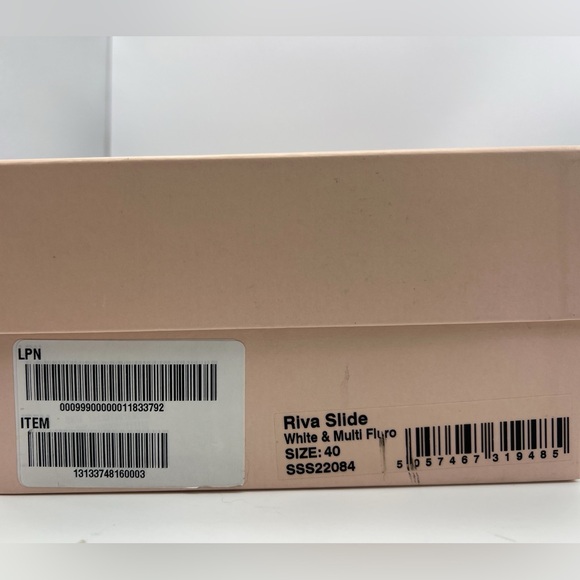 Sophia Webster Riva Slides in White/Multi Fluorescent - Picture 14 of 14